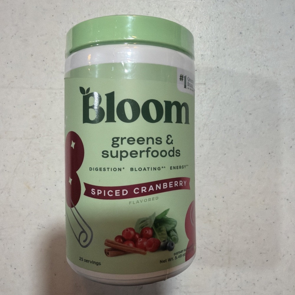 Bloom Nutrition Greens & Superfoods Powder - Spiced Cranberry, 25 Servings 2026